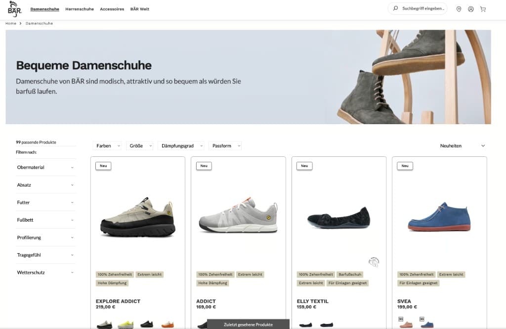 Bär Schuhe – Screenshot 1