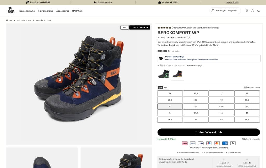 Bär Schuhe – Screenshot 2